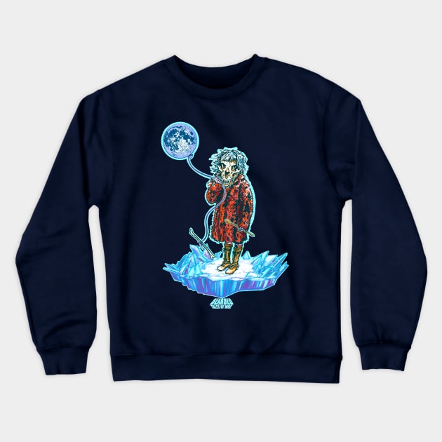 Bone Moon Crewneck Sweatshirt by Bearded Tales Of Woe